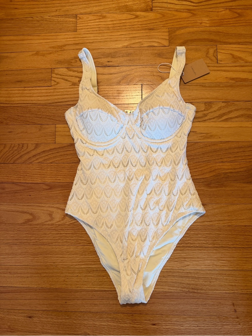 Yakiswim One-Piece bathing suit in Cream